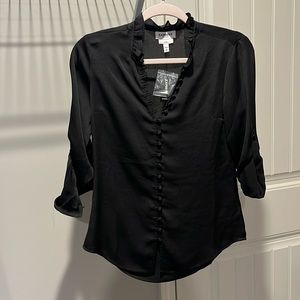 NWT Black Express Blouse Size XS